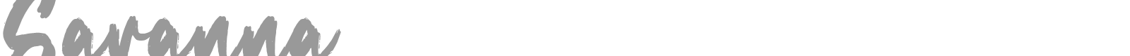 Savanna font preview